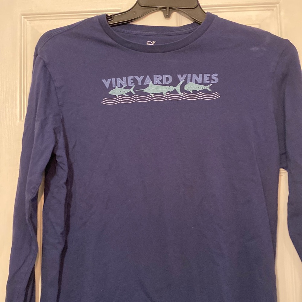 Vineyard Vines Navy LS tee